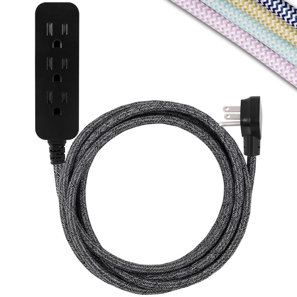 Jasco Outlet Strip, Surge, 10 ft, Black, Gray 43013 - main